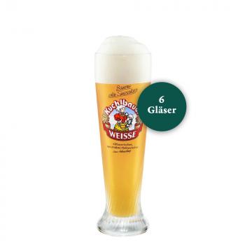 Kuchlbauer Weissbierglas 0,33 ltr. - Karton Gläser 6 Stk.