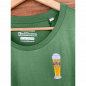 Preview: Kuchlbauer T-Shirt Damen grün Stick Weisse - Stück in M