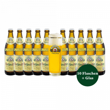 Kuchlbauer Genießerbox helles Bier 10x 0,5 ltr. plus Glas