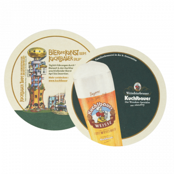 Kuchlbauer Bierfilzl Motiv Glas - Set 15 Stk.