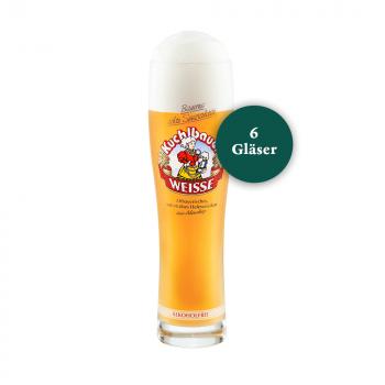 Kuchlbauer Weissbierglas Alkoholfrei 0,5 ltr. - Karton Gläser 6 Stk.
