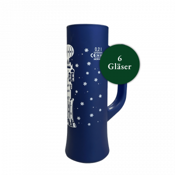 Kuchlbauer Turmweihnachtsglas 0,2 ltr. - Karton Gläser 6 Stk.